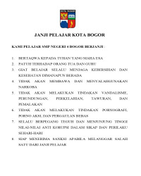 Janji Pelajar Kota Bogor